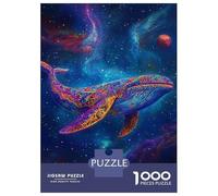 Rompecabezas para Adultos De 1000 Piezas Whale in The Cosmos -1 Rompecabezas para Adultos Juego Práctico Decoración De Pared Cumpleaños Y Navidad 52x38cm/1000pcs