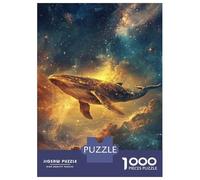 Rompecabezas para Adultos De 1000 Piezas Whale in The Cosmos -8 Rompecabezas Juego De Ingenio Aliviador del Estrés Difícil Y Desafiante 38x26cm/1000pcs
