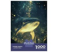 Rompecabezas para Adultos De 1000 Piezas Whale in The Forest Rompecabezas para Adultos Juego De Ingenio Regalo De Cumpleaños Desafío Educativo 52x38cm/1000pcs