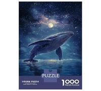 Rompecabezas para Adultos De 1000 Piezas Whale in The Stars -2 Rompecabezas Juego De Ingenio Aliviador del Estrés Difícil Y Desafiante 52x38cm/1000pcs