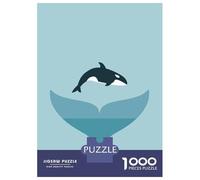 Rompecabezas para Adultos De 1000 Piezas Whale Tail and Orca Rompecabezas para Adultos Juegos Relajantes Mejora La Memoria Regalos para Amigos Y Familiares 38x26cm/1000pcs