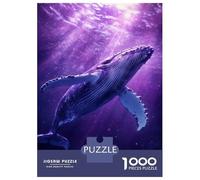 Rompecabezas para Adultos De 1000 Piezas Whale's Cosmic Dive Rompecabezas para Adultos Juguetes Antiestrés Decoración del Hogar Juego Desafiante Regalos 70x50cm/1000pcs