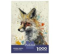 Rompecabezas para Adultos De 1000 Piezas Whimsical Fox Art Rompecabezas para Adultos Juego De Ingenio Análisis Y Lógica Cumpleaños Y Navidad 38x26cm/1000pcs