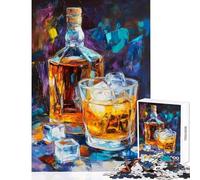 Rompecabezas para Adultos de 1000 Piezas Whiskey Elegance Puzzles para Adultos Juguetes de Bricolaje Carrera de Velocidad Manual Interacción Entre Padres e Hijos (Tamaño 38x52cm)