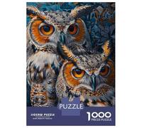Rompecabezas para Adultos De 1000 Piezas Whispering Owls Nature's Mystical Guardians Rompecabezas para Adultos Juegos De Relajación Decoración De Pared Desafío Educativo 70x50cm/1000pcs