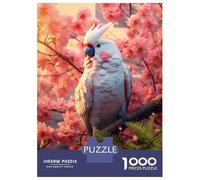 Rompecabezas para Adultos De 1000 Piezas White Cockatoo Rompecabezas Práctico Juego Regalo De Cumpleaños Cumpleaños Y Navidad 70x50cm/1000pcs