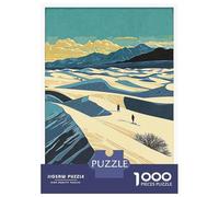 Rompecabezas para Adultos De 1000 Piezas White Sands National Park Rompecabezas para Adultos Juego De Ingenio Juego Divertido Y Humorístico Juego Desafiante Regalos 52x38cm/1000pcs