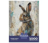 Rompecabezas para Adultos De 1000 Piezas Wild Hare Whimsy Rompecabezas para Adultos Juguetes Antiestrés Decoración Actividades Divertidas En Casa 52x38cm/1000pcs