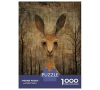Rompecabezas para Adultos De 1000 Piezas Wild Kangaroo Rompecabezas para Adultos Juguetes Antiestrés Difícil Gran Regalo para Jugar 70x50cm/1000pcs