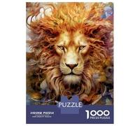 Rompecabezas para Adultos De 1000 Piezas Wild Lion Animal Art Rompecabezas para Adultos Juguetes Antiestrés Decoración Actividades Divertidas En Casa 38x26cm/1000pcs