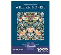 Rompecabezas para Adultos De 1000 Piezas William Morris Rompecabezas para Adultos Juego De Ingenio Patrón De Ensamblaje Regalos para Amigos Y Familiares 38x26cm/1000pcs