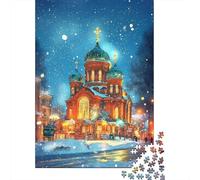 Rompecabezas para Adultos De 1000 Piezas Winter Wonderland Cathedral-2 Rompecabezas para Adultos Juegos Familiares Regalos para Mujeres Cumpleaños Y Navidad 70x50cm/1000pcs