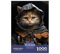 Rompecabezas para Adultos De 1000 Piezas Wizard Cat Rompecabezas para Adultos Juegos Familiares Montaje De Patrones Cumpleaños Y Navidad 52x38cm/1000pcs