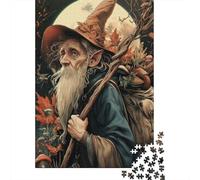 Rompecabezas para Adultos De 1000 Piezas Wizard with Staff and Backpack Rompecabezas DIY Juguetes Divertidos Y Humorísticos Cumpleaños Y Navidad 70x50cm/1000pcs