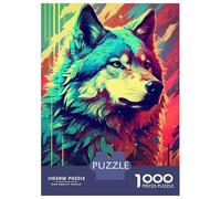 Rompecabezas para Adultos De 1000 Piezas Wolf Cool Rompecabezas para Adultos Juego De Ingenio Regalos para Mujeres 38x26cm/1000pcs