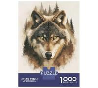 Rompecabezas para Adultos De 1000 Piezas Wolf Mountain Forest Rompecabezas para Adultos Juguetes Antiestrés Análisis Y Lógica Oferta como Regalos para Toda La Familia 38x26cm/1000pcs
