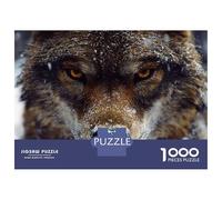 Rompecabezas para Adultos De 1000 Piezas Wolf Portrait in Winter Rompecabezas para Adultos Juegos Relajantes Pero Divertidos Y Humorísticos para Cumpleaños, Navidad 52x38cm/1000pcs