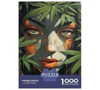 Rompecabezas para Adultos De 1000 Piezas Woman Surrounded by Leaves Rompecabezas para Adultos Juegos Familiares Regalo De Cumpleaños Regalo De Cumpleaños, Regalos, 70x50cm/1000pcs