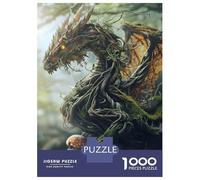 Rompecabezas para Adultos De 1000 Piezas Wooden Dragon in Forest Rompecabezas para Adultos Juegos Divertidos Difícil Difícil Regalos De Cumpleaños Y Únicos 38x26cm/1000pcs
