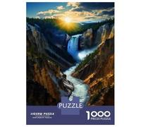 Rompecabezas para Adultos De 1000 Piezas Yellowstone National Park Rompecabezas para Adultos Juego Familiar para La Diversión Familiar Regalo De Cumpleaños, Regalos, 38x26cm/1000pcs