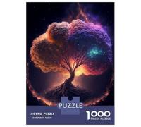 Rompecabezas para Adultos De 1000 Piezas Yggdrasil The Tree of Life Rompecabezas Juego De Ingenio Mejora La Memoria Regalos para Amigos Y Familiares 52x38cm/1000pcs