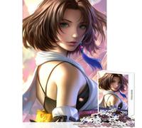 Rompecabezas para Adultos de 1000 Piezas Yuna Final Fantasy X Retrato Juguetes para armar Regalos de Amigo Secreto Juego de ingenio Interesante para Reducir el estrés tamaño 38x52cm