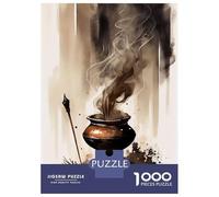Rompecabezas para Adultos De 1000 Piezas Zen Incense Retro Ink Wash Rompecabezas para Adultos Juegos Divertidos para La Diversión Familiar Juego Desafiante Regalos 52x38cm/1000pcs