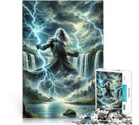Rompecabezas para Adultos de 1000 Piezas Zeus Hecho de Papel，para Mayores de 14 años Juego de Rompecabezas Ofrecido como Regalo para Toda la Familia.。tamaño：38x52cm/14.96x20.47pulgada