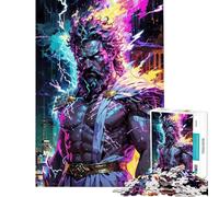 Rompecabezas para Adultos de 1000 Piezas Zeus︰ Neon Pantheon Rompecabezas para Adultos Juegos relajantes Difícil Regalos para Amigos y Familiares (Tamaño 38x52cm)