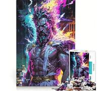 Rompecabezas para Adultos de 1000 Piezas Zeus︰ Panteón Neón Juguete Educativo dificultad difícil Lista de Deseos con Papá Noel 38x52cm