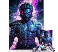 Rompecabezas para Adultos de 1000 Piezas: Zeus Unleashed Furia Divina Juguete para decoración de Pared Obra de Arte Regalo Juego Educativo con póster a Juego y Hoja de Trivia tamaño 50x75cm
