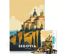 Rompecabezas para Adultos de 1000s con ilustración del Castillo de Segovia diseño de Bordes precisos Juguete Creativo para desarrollar la Creatividad Juego para Pasar un rato Agradable y una