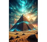 Rompecabezas para Adultos de 150 Piezas | Pirámides Desierto | Puzzle Terapéutico de Estimulación Mental y Desconexión Digital, Encaje, Idea de Regalo, 35x25 cm
