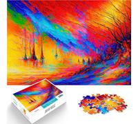 Rompecabezas para Adultos de 2000 Piezas ABSTRACCIÓN IMPRESIONISTA Juguetes de Juego desafiantes Regalos de Amigo Secreto 70x100cm