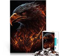 Rompecabezas para Adultos de 2000 Piezas Águila Pájaro Animal Fuego Regalos de Juegos desafiantes Decoración 70x100cm