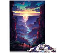 Rompecabezas para adultos de 2000 piezas American Grand Canyon Impossible Puzzle de 27.56 x 39.37 pulgadas, cada pieza es única, desafiante juego divertido familiar
