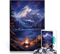 Rompecabezas para Adultos de 2000 Piezas Aurora de Naturaleza nórdica Hecho de cartón para Mayores de 14 años para divertirse en Familia Regalo de cumpleaños, Regalos, Arte Mural. tamaño：70x100cm