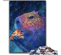 Rompecabezas para Adultos de 2000 Piezas: Carpincho Comiendo Pizza, para Mayores de 14 años, Juguete Educativo Intelectual descompresor, Gran Regalo, 70x100cm