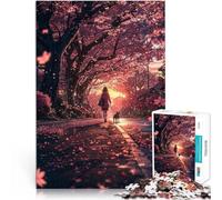 Rompecabezas para Adultos de 2000 Piezas Chica de Anime Japonesa Caminando Juego de ingenio con póster a Juego y Hoja de Trivia 70x100cm