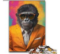 Rompecabezas para Adultos de 2000 Piezas, chimpancé con Traje, para Mayores de 14 años, Juguete Educativo Intelectual descompresor, Gran Regalo, 70x100cm