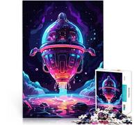 Rompecabezas para Adultos de 2000 Piezas Cohete Espacial Juguetes de Entretenimiento Familiar con póster a Juego y Hoja de Trivia 70x100cm