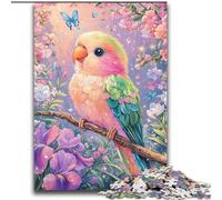 Rompecabezas para Adultos de 2000 Piezas con diseño de Flores y Loros, un Juego desafiante para Disfrutar en Familia con Piezas de Formas aleatorias Totalmente entrelazadas, 70x100cm