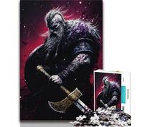Rompecabezas para Adultos de 2000 Piezas con Escudo de Caballero Vikingo, Ayuda a ejercitar el Cerebro, Juguetes adictivos para Cultivar la Paciencia, decoración, 70x100cm
