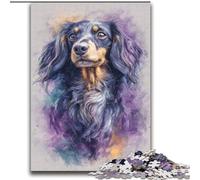 Rompecabezas para Adultos de 2000 Piezas de Acuarela de un Perro Salchicha Desafiante, Pero Divertido y Divertido cumpleaños y Regalos 70x100cm