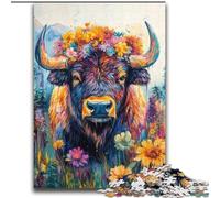 Rompecabezas para Adultos de 2000 Piezas de Bisonte Alpino Juego desafiante para Disfrutar en Familia Toda la Familia 70x100cm