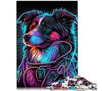 Rompecabezas para adultos de 2000 piezas de perros de guerra de neón divertido es ideal como regalo para toda la familia de 27.56 x 39.37 pulgadas para adolescentes de 14 años en adelante