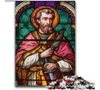 Rompecabezas para Adultos de 2000 Piezas de Saint A Stained Glass, desafiante Pero Divertido, Ideal para decoración del hogar, 70x100cm