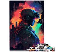 Rompecabezas para adultos de 2000 piezas de soldado de colores para regalos de rompecabezas con póster a juego y hoja de trivia de 27.56 x 39.37 pulgadas para adolescentes mayores de 14 años