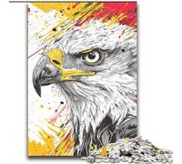 Rompecabezas para Adultos de 2000 Piezas, difícil y Colorido, con Cabeza de águila, Juego Educativo Familiar, Toda la Familia Mayores de 14 años, 70x100cm