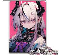 Rompecabezas para Adultos de 2000 Piezas, diseño de Anime Demon Girl, Ayuda a ejercitar el Cerebro, Juguetes adictivos para Cultivar la Paciencia, decoración, 70x100cm